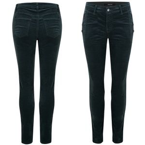 J Brand Zion Mid Rise Skinny Velvet Pant